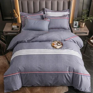 Premium Polyester 4-Piece Bedding Set – Fully Customizable