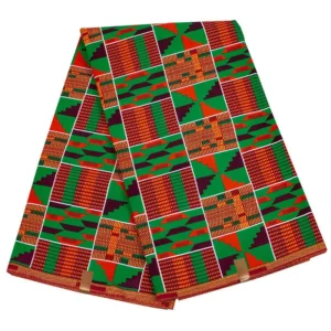African Print Roll Fabric – 100% Cotton, Fade-Resistant