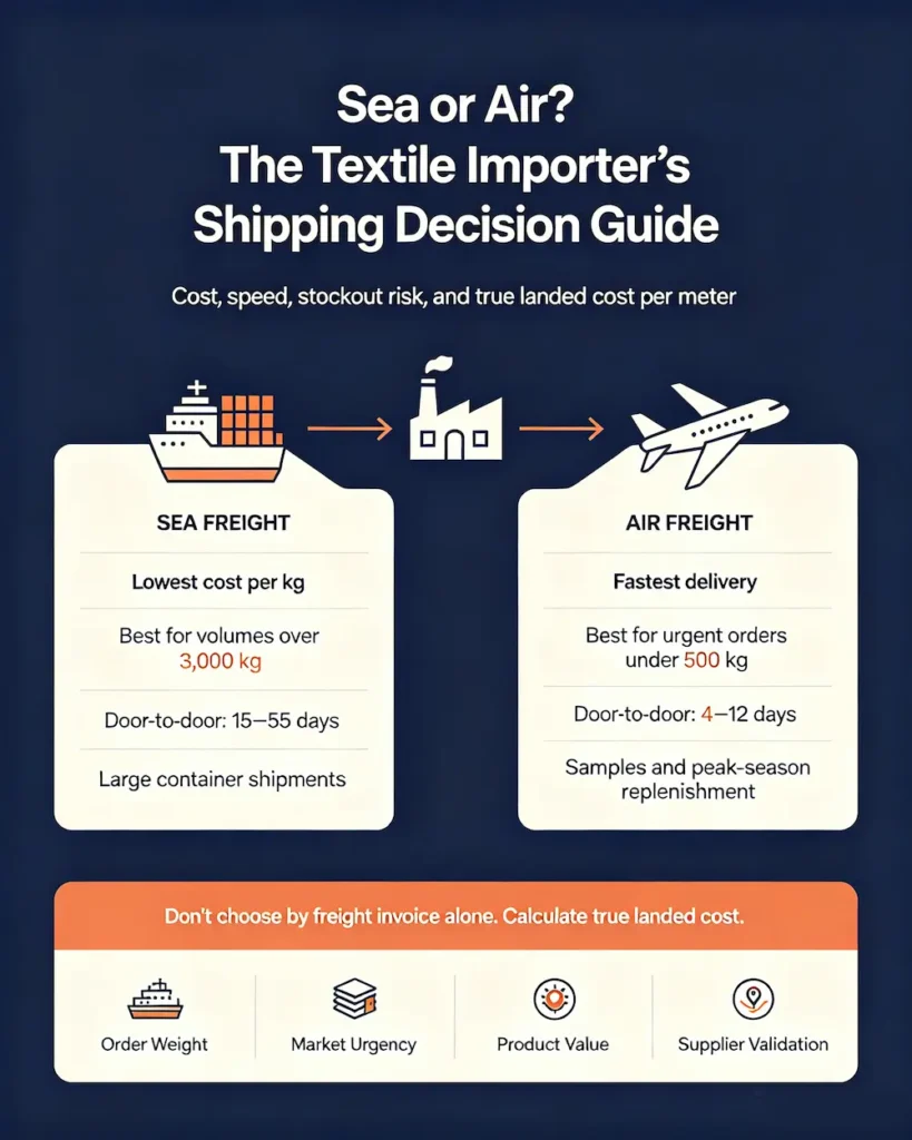 Textile Sea and Air Freight Selection Guide