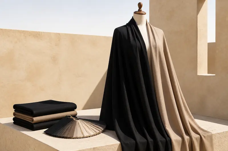 microfiber abaya fabric